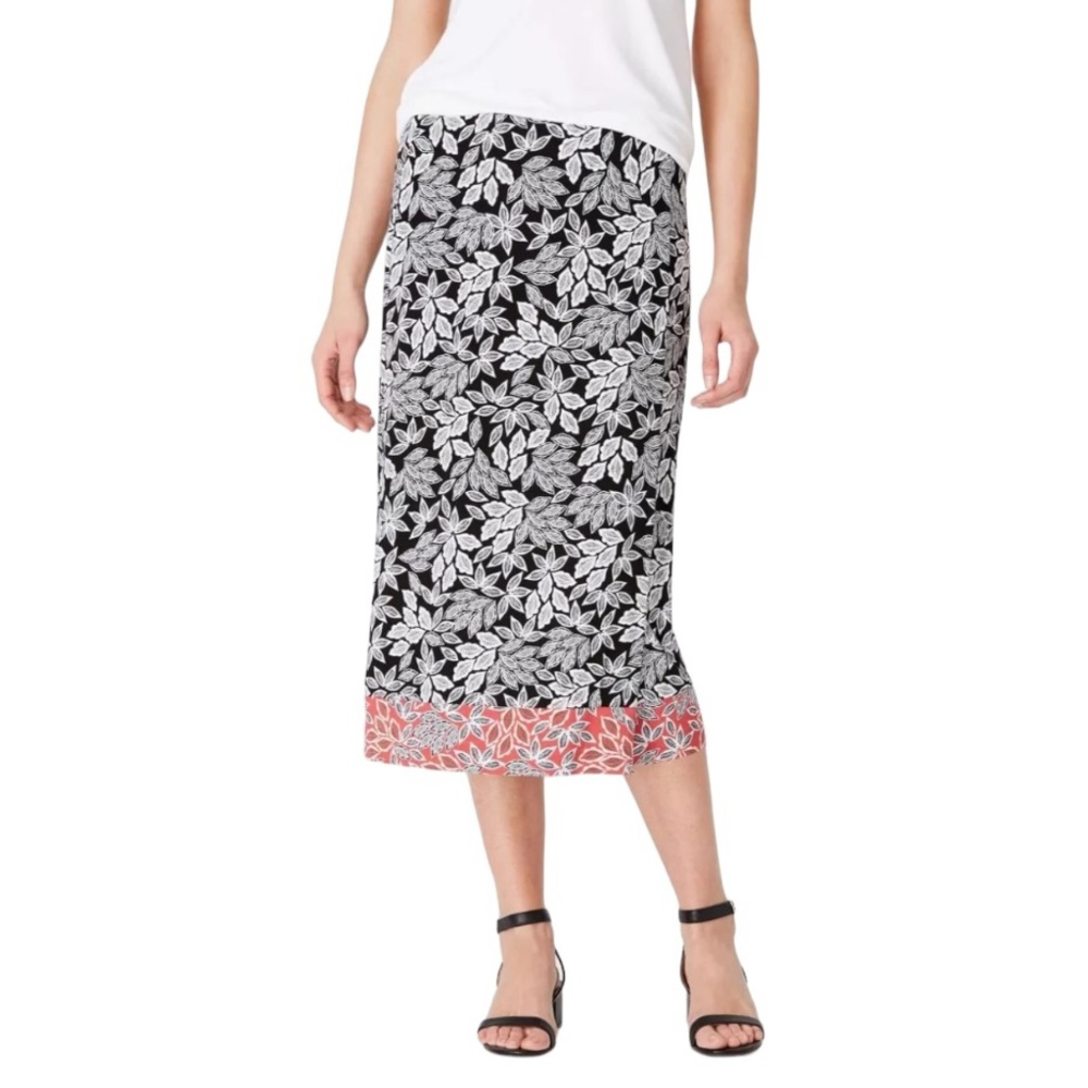 J. Jill Floral Wrap Skirt